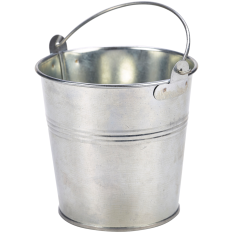 Galvanised Steel Serving Bucket 12cm (Pack of 12)
