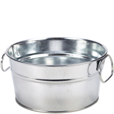 Galvanised Steel Serving Bucket 15 x 8cm (Pack of 6)