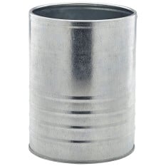 Galvanised Steel Can Cutlery Holder 11cm x 14.5cm (Pack of 12)
