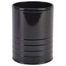 Galvanised Steel Can Black Cutlery Holder 11cm x 14.5cm (Pack of 12)