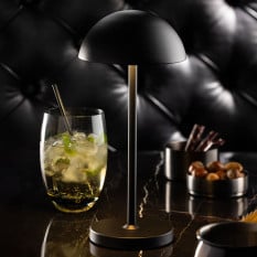 Tonga LED Cordless Table Lamp Black 26cm