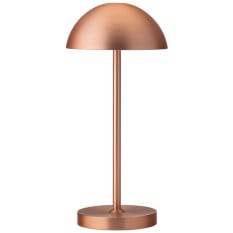 Tonga LED Cordless Table Lamp Brushed Copper 26cm