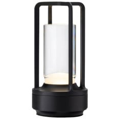 Cuba LED Cordless Table Lamp Black 17.5cm