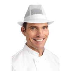 White Trilby Hat One Size