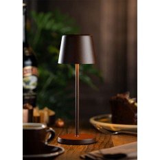 Bermuda Micro LED Cordless Table Lamp Corten 21cm