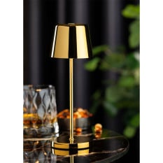 Bermuda Micro LED Cordless Table Lamp Gold 21cm