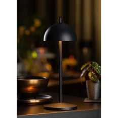 Antigua LED Cordless Table Lamp Black 30cm