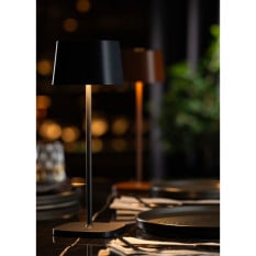 Montego LED Cordless Table Lamp Black 30cm
