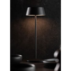 Martinique LED Cordless Table Lamp Black 30cm