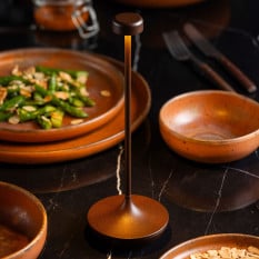 Saba LED Cordless Table Lamp Corten 25cm