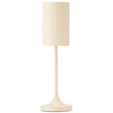 Cayman Micro LED Cordless Table Lamp Ceramic Cream 20cm