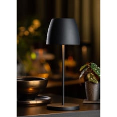Montserrat LED Cordless Table Lamp Black 30cm