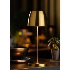 Montserrat LED Cordless Table Lamp Brushed Gold 30cm