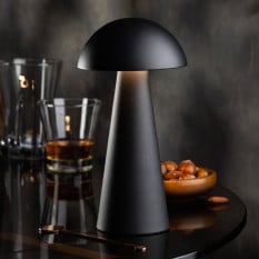 Grenada LED Cordless Table Lamp Black 22.5cm