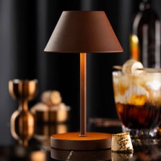 Bonaire LED Cordless Table Lamp Cocoa 19cm
