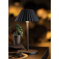 Aruba LED Cordless Table Lamp Black 23cm