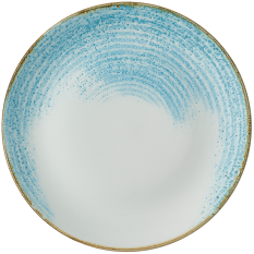 Churchill Homespun Accents Aquamarine Evolve Coupe Plate 26cm/10.25" (Pack of 12)