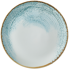 Churchill Homespun Accents Aquamarine Evolve Coupe Plate 28.8cm/11.25" (Pack of 12)