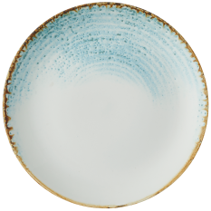 Churchill Homespun Accents Aquamarine Evolve Coupe Plate 21.7cm/8.67" (Pack of 12)