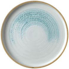 Churchill Studio Prints Homespun Accents Aquamarine Walled Plate 22cm/8.67" - Overhead