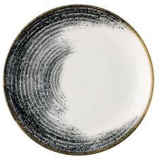 Churchill Studio Prints Homespun Accents Black Evolve Coupe Plate 21.7cm/8.5" (Pack of 12)