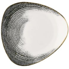 Churchill Studio Prints Homespun Accents Black Lotus Plate 28.5/10.5" (Pack of 12)