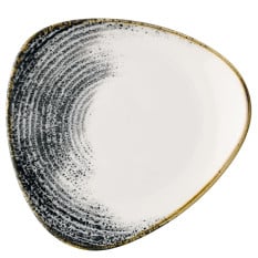 Churchill Studio Prints Homespun Accents Black Lotus Plate 24.5cm/9" (Pack of 12)