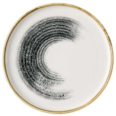 Churchill Studio Prints Homespun Accents Black Walled Plate 21cm/8.25" (Pack of 6)