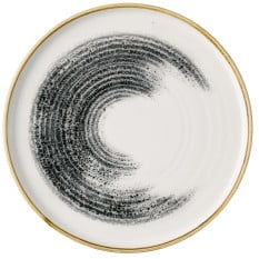 Churchill Studio Prints Homespun Accents Black Walled Plate 26cm/10.25" (Pack of 6)