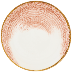 Churchill Homespun Accents Coral Coupe Plate 26cm/10.25" (Pack of 12)