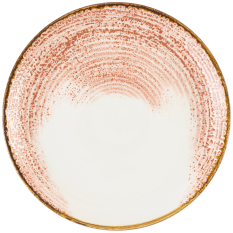 Churchill Homespun Accents Coral Coupe Plate 28.8cm/11.25" (Pack of 12)
