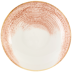 Churchill Homespun Accents Coral Coupe Bowl 24.8cm/9.75" (Pack of 12)