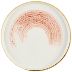 Churchill Homespun Accents Coral Walled Plate 21cm/8.25" (Pack of 6)