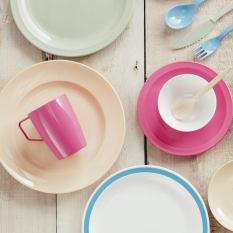 Polycarbonate Dinner Plate 24cm (Pack of 10)