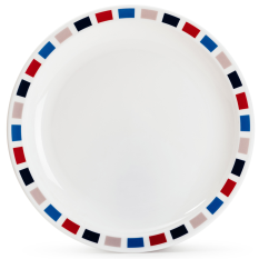 Polycarbonate Patterned Plate 17cm (Pack of 10)