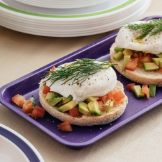 Polycarbonate Antibacterial Individual Serving Platter