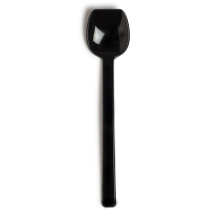 Polycarbonate Wide Flat Edge Spoon Long Handle (Pack of 10)