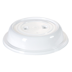 Polypropylene Plate Cover with Finger Grip 25.9cm White 