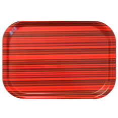 Laminate Mini Tray 27x18.5cm Chilli Stripe