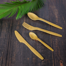 Wood Fibre Reusable Dessert Spoons (Pack of 300)