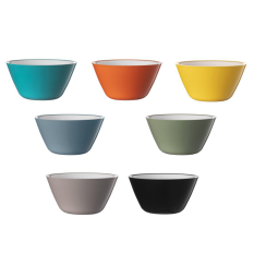 Acrylic Display Bowl 15.5cm 700ml Yellow (Pack of 12)