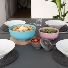 Bowl with Airtight Lid 2 Litre (Pack of 4)