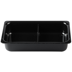 Polycarbonate Deep Dish with 2 Compartments