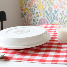 Copolyester Assisted Living Plate Cover White 