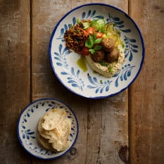 Dudson Harvest Mediterranean Blue Coupe Plate 26cm/10.25" (Pack of 12)