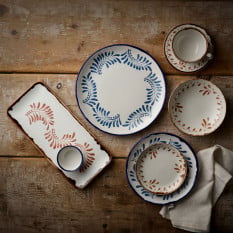 Dudson Harvest Mediterranean Blue Coupe Plate 28.8cm/11.34" (Pack of 12)