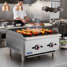 Hurricane Gas Chargrill Charbroiler 60cm 2 Burner 14kW (Natural or LPG)