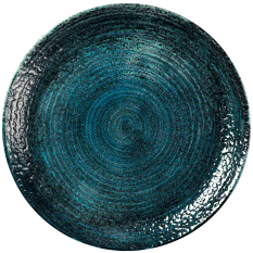 Churchill Homespun Chroma Blue Evolve Coupe Plate 28.8cm/11.25" (Pack of 12)