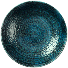 Churchill Homespun Chroma Blue Coupe Bowl 18.2cm/7.25" 426ml/15oz (Pack of 12)