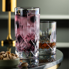 Lucent Vintage Polycarbonate Highball Glasses 410ml/14.5oz (Pack of 6)